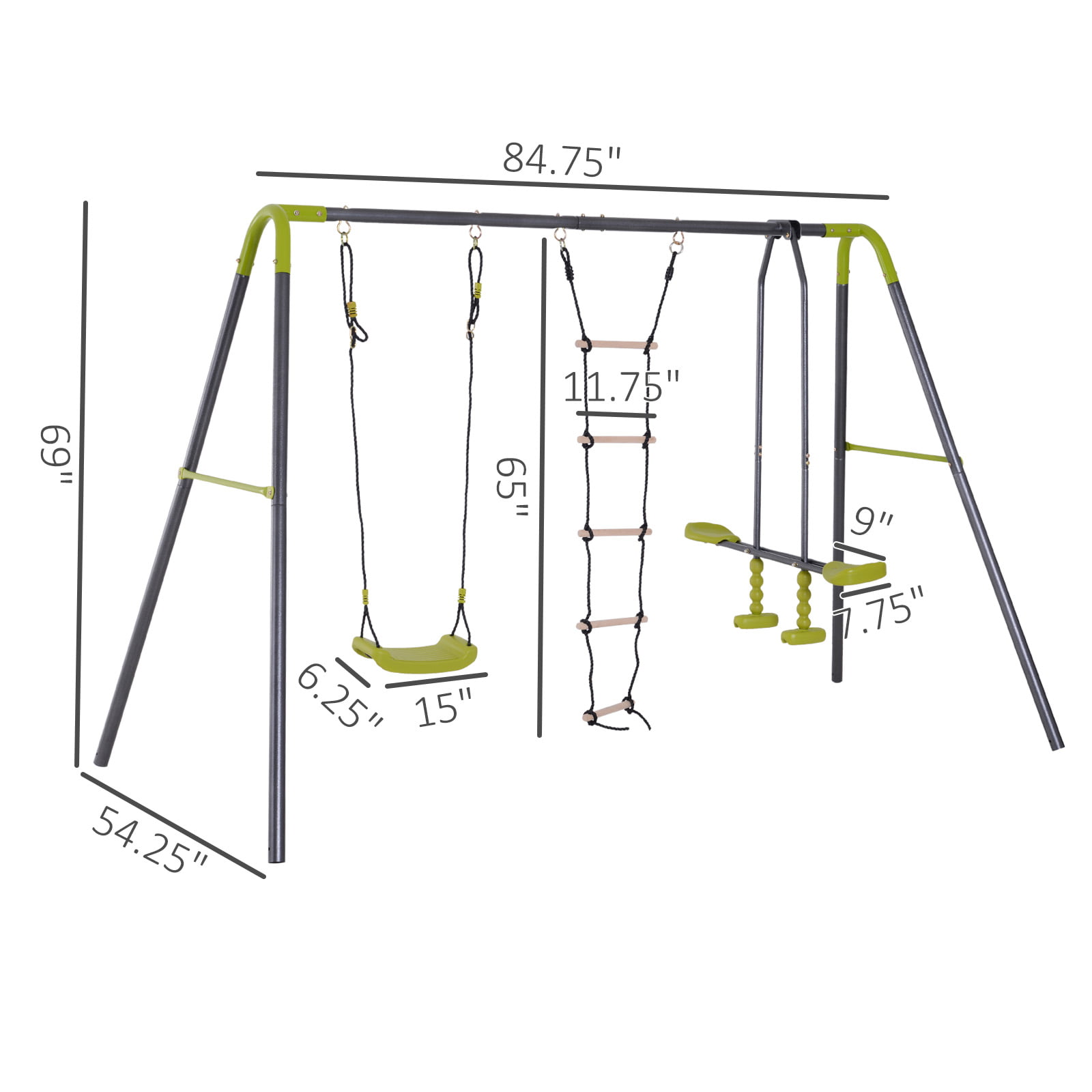 how to draw swing set
