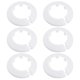 thumbnail image 1 of Uxcell Cubierta Decorativa de Tubo de Agua de Plástico PP de 43-44mm Paquete de 6 Blanco, 1 of 5