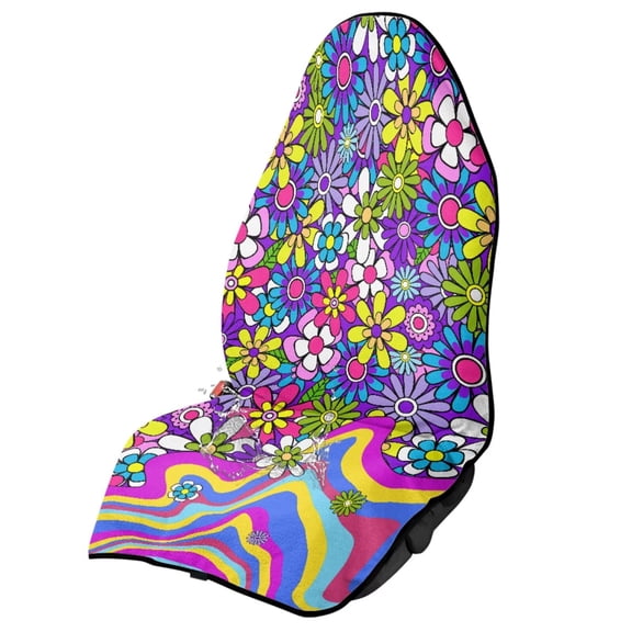 Garronmavis Front Car Seat Towel Cover 1 PC Water-Resistant Stain Resistant Car Seat Protection Universal Fit for Cars SUV Trucks Sedan Van Auto Interior Accessory