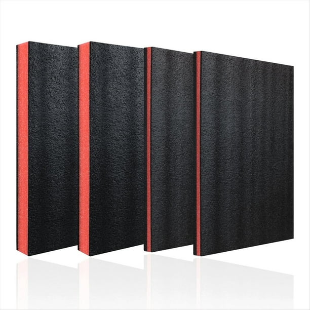 4 Espumas para Caja Herramientas (45 X 30 X 5 cm y 45 X 30 X 2,5 cm), Insertos Espuma Shadow para Estuches, Láminas Polietileno para Almacenamiento Caja Herramientas.