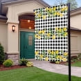 thumbnail image 3 of Garden Flag Double-Side Printed House Flag Yellow Lemon Yard Flag Summer Fruit Lemon Black White Buffalo Plaid Welcome Banner Decor Outdoor Holiday Decorations 12*18in, 3 of 8