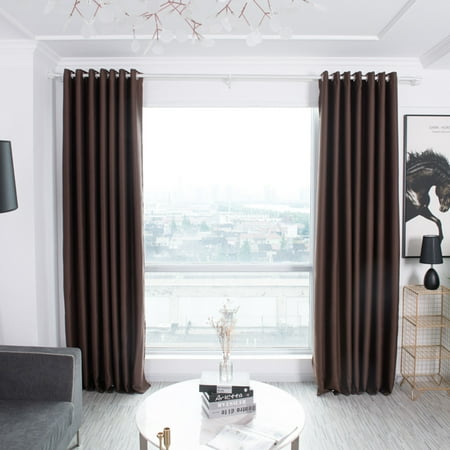 Solid Color Blackout Curtains Office Plant Balcony Insulation Curtain (Best Plants For Office With No Windows)