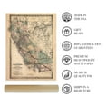 thumbnail image 4 of 1876 Map of California - Vintage Map Wall Art - Map of California Poster - Southern Pacific Railroad Railway - Old Map of California - California Wall Map, 4 of 8