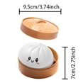 thumbnail image 3 of Mystery Dumpling Squishy, Dumpling Squishy Mystery Box, Squishys Dumplinges Playing, 4 Inch Jumbo Dumpling Stress Ball, Soft Squeeze Decompression Dough (White), 3 of 8
