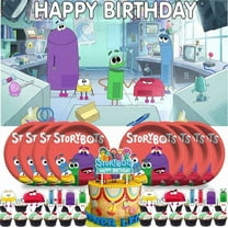 Ask The Storybots Party Supplies Birthday Decorations Plates Banner Kids Cake Toppers Set Decor