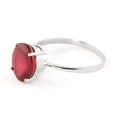 thumbnail image 3 of Galaxy Gold 14k Solid White Gold to Be Said Ring Ruby - Size 10.0, 3 of 6