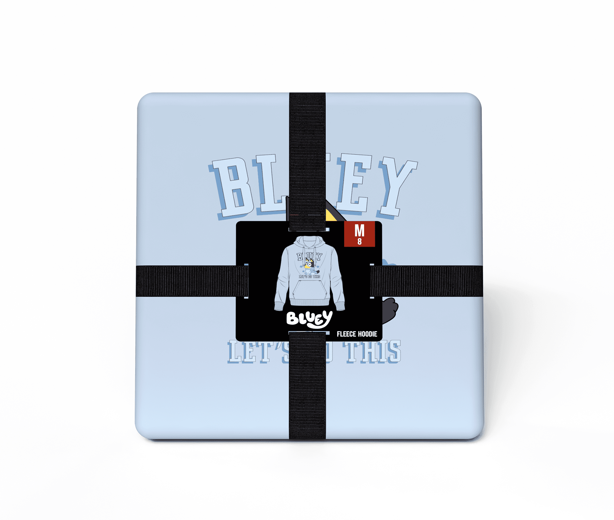 Bluey Kids Graphic Fleece Hoodie with Long Sleeves, Sizes 6-18