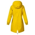 thumbnail image 4 of iHPH7 Outdoor Jacket Womens Raincoats Waterproof with Hood Travel Rain Coats for Women Packable Rain Jacket Active Wear Jackets for Woman Waterproof Rain Jacket Women Yellow M, 4 of 5