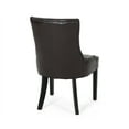 thumbnail image 3 of Noble House Tyler Contemporary Bonded Leather Dining Chairs,Set of 4, Brown, 3 of 7