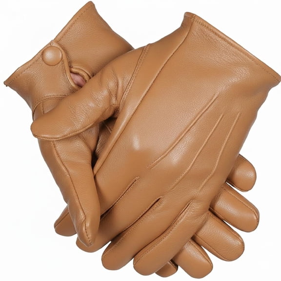 Leather Gloves for Men – Genuine Leather, Stylish & Durable Gloves for Daily Use, Driving and Outdoor Activities