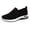 Black, variant on NOKIO Women's Knitted F𝗅a𝗍s Sneakers Lightweight Comfortable L𝗈afers Breathable Mesh Walking Athlet𝗂c Shoes for Daliy Casual Work Sport School Workout Wear