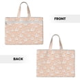 thumbnail image 2 of Gaeub Geese and Flower Print Canvas Tote File Bag,Laptop Tote Bag,Zipper File Bag,Canvas 15 Inch Handbag Purse for Office Travel, 2 of 8