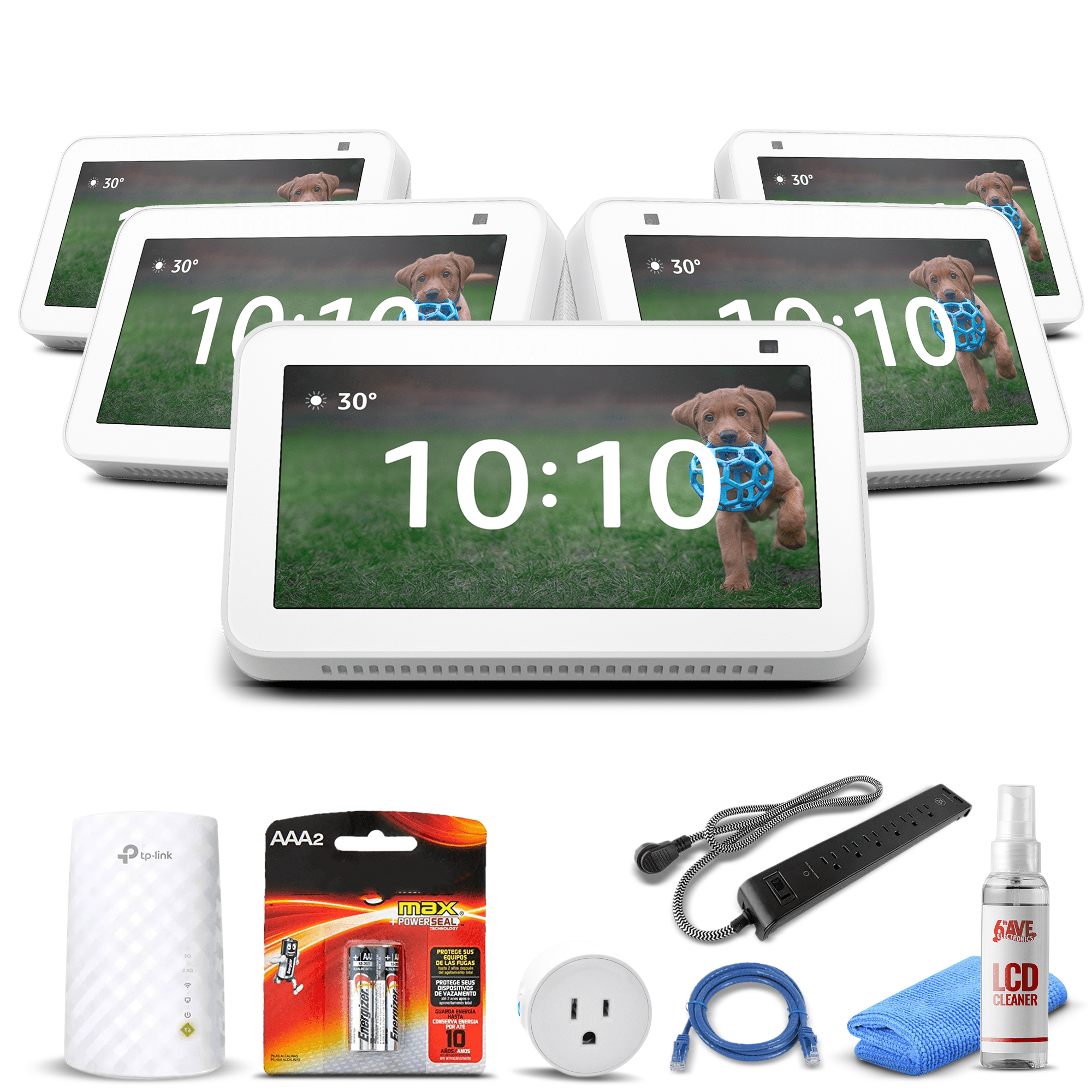 5) Echo Show 5 (2nd Gen, 2021 Release) - Glacier White + WiFi