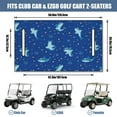 thumbnail image 3 of Golf Cart Front Seat Cover 51" x 31", Absorbent Microfiber Towel for EZGO, Yamaha Drive, Club Car Precedent Models, 3 of 8
