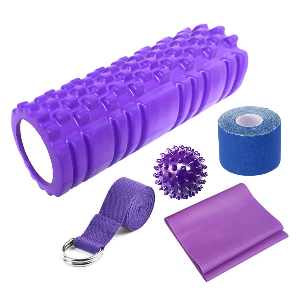 5 PCS Yoga Equipment Set Yoga Trigger Roller Yoga Spiky Ball Cotton