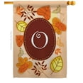 thumbnail image 2 of Breeze Decor 30041 Autumn O Monogram 2-Sided Vertical Impression House Flag - 28 x 40 in., 2 of 2
