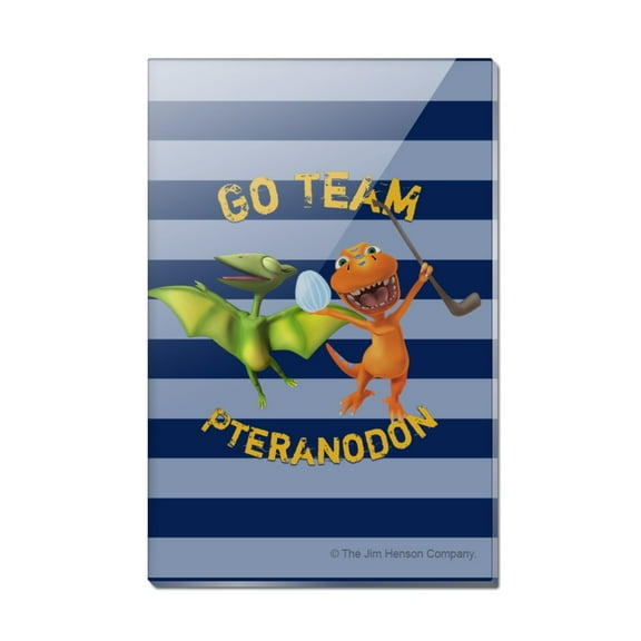Dinosaur Train Go Team Pteranodon Rectangle Acrylic Fridge Refrigerator Magnet