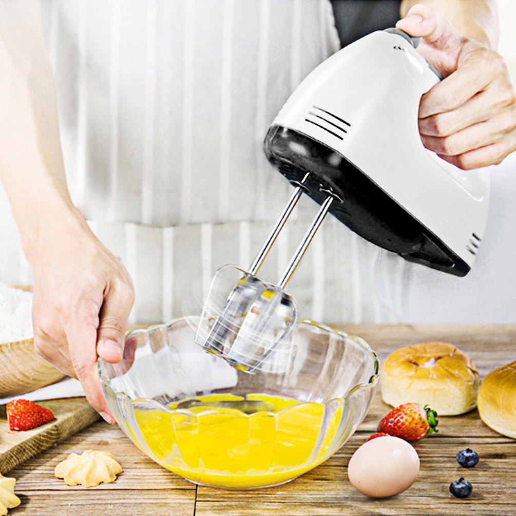7 Speed Electric Hand Held Mixer Electronic Handheld Whisk Food