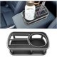 thumbnail image 1 of Portavasos multifunción para coche, soporte para teléfono y botella de bebida, organizador de almacenamiento de vasos de agua para vehículos ABS (negro), 1 of 5