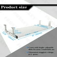 thumbnail image 7 of FRMSAET Keyboard Drawer Tray Wood Holder Under Desk with Adjustable Height . (30 inches,White), 7 of 7