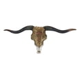 thumbnail image 4 of Ebros Gift Western Texas Longhorn Bull Cow Skull Polyresin Sign, 4 of 5