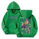 thumbnail image 2 of Moonsky Sudadera con capucha y cordón HUNTRX, estampado de grupo de chicas coreanas, jersey corto, suave y cómodo, top de manga larga para primavera y otoño. Verde 140, 2 of 5