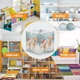 thumbnail image 5 of Foldable Fabric Storage Bin Home Cubes Clothing Organizer Bins Large Collapsible Box Basket for Home Organizer Cute Brown Dog Wearing Hats, 5 of 7