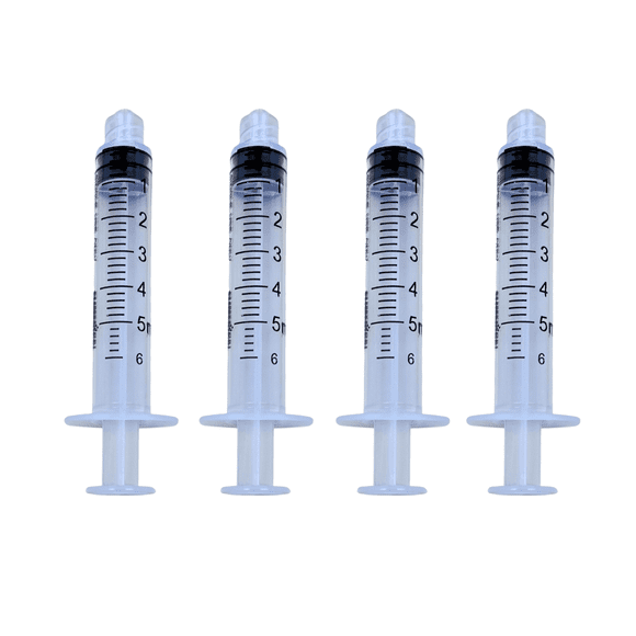 Elimedical Veterinary Syringe Without Needle, Luer Lock 6cc 100pcs/box 05LT