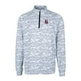 thumbnail image 2 of Men's Cutter & Buck  Charcoal Birmingham Barons Big & Tall Traverse Camo Print Stretch Quarter-Zip Pullover Top, 2 of 3