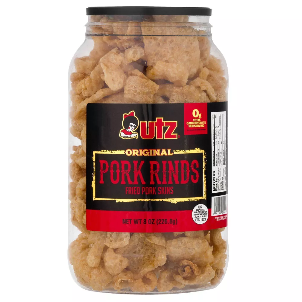 Utz Pork Rind Barrel 8oz