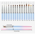 thumbnail image 3 of Nail Art Pen Sturdy Skidproof Smooth Nails Brushes Multifunctional Lightweight Fashion Manicure Tools Drawing Woman Friend 11mm Type 1, 3 of 8