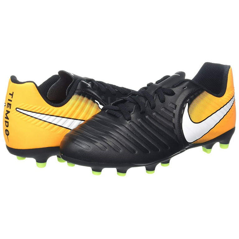 Voorstad verjaardag succes Nike JR TIEMPO RIO IV FG Kids Black Orange Athletic Soccer Cleats Shoes -  Walmart.com