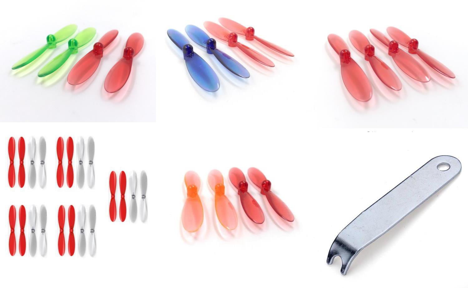 Hubsan X4 H107C PLUS Red Clear Propeller Blades Props 5x Propellers 