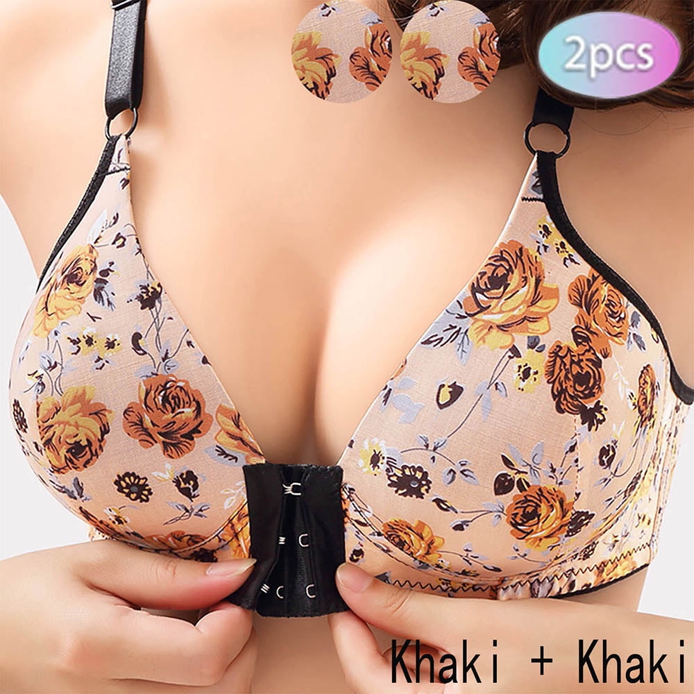 Japan School Xxxx V 18 Yer - Naiflowers Summer Saving Clearance bras for women no underwire Women's Plus  Size Bra Post-Surgery Bra Front Closure Brassiere Floral Printed Bra  Breathable Comfortable Underwear Vest - Walmart.com