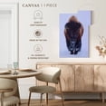 thumbnail image 5 of Elephant Stock Bison In Snow Wall Art - Vertical Canvas Wall Art - Living Room Wall Decor - Animal Canvas - Brown And Blue Decor By Olena - 30" x 45", 5 of 8