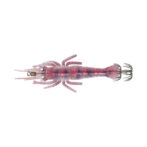 11cm 9.4g Glow Squid Jig Shrimp Lures Baits Squid Jig Glow Jig Hook for Saltwater Fishing Artificial Baits