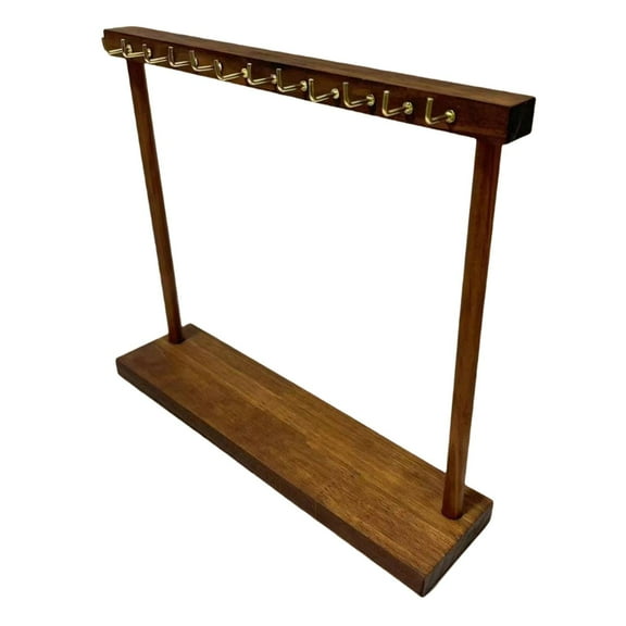 Milageto Necklace Display Holder DIY Assembly Hanging Hooks for Home Tabletop Dresser 12 Hooks