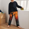 thumbnail image 5 of Hirioo Yellow Castle Sunset Tree for Teenagers' Pajama Pants Womens Lounge Pants with Pockets Pj Bottoms Pants for Men-XS(5-6), 5 of 6