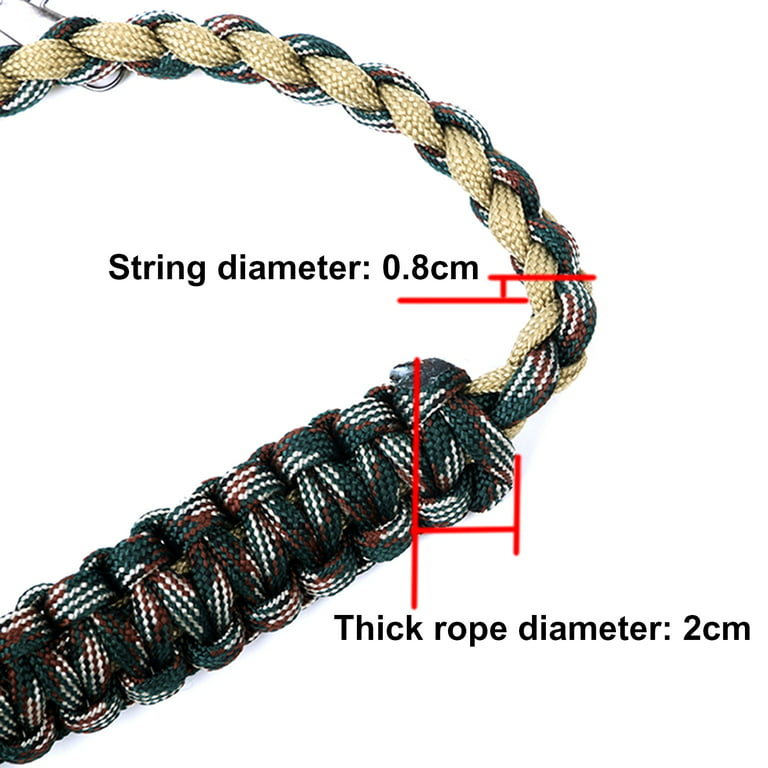 Braided Fishing Lanyard Ergonomic Design Colorful Fly Necklace Fishing Rope Tools Holder for Outdoor, Size: Small