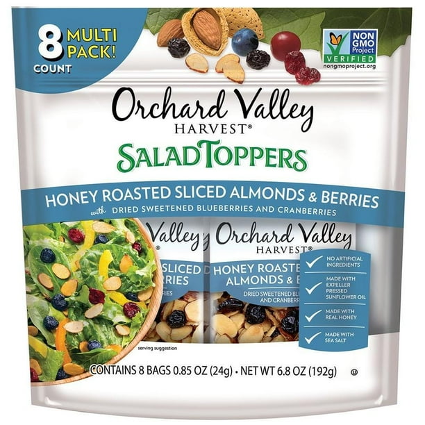 ORCHARD VALLEY HARVEST Salad Toppers, Honey Roasted Sliced Almonds