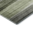 thumbnail image 3 of Addison Rugs Mayfield Premium Machine Washable Transitional Stripes Green Round Rug, 8' X 8' Machine Washable Transitional Stripes Green Oversized Sherpa Throw Blanket, 3 of 6