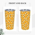 thumbnail image 2 of Bumble Bees Tumbler,Bees 20oz Stainless Steel Insulated Travel Tumblers,Travel Coffee Mug with Lid and Straw Water Bottle Drink Tumbler Cups Gifts for Women Men Lovers, 2 of 6