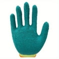 thumbnail image 3 of LH-SP 3 Pairs Kids Gardening Gloves Work Gloves Rubber Coated, Ages 4-12, Good Grip and Comfortable,Green, 3 of 9