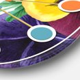 thumbnail image 3 of Designart 'Floral Botanical Retro Viii Mid-Century Modern Wall Clock, 3 of 4