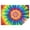 Colorful Rainbow Tie, variant on Blue White Tie Dye Swirl Pattern Rectangle Tablecloth 60"x120",Waterproof Polyester Rectangle Table Cloth, Wipeable Spillproof Polyester Tablecloth for Dining, Camping, Indoor and Outdoor