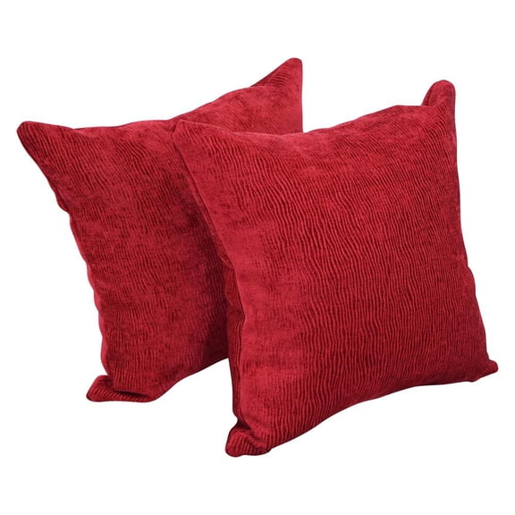 17-inch Jacquard Throw Pillows with Inserts (Set of 2) 9910-S2-ID-077