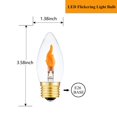 thumbnail image 2 of Bombillas LED parpadeantes Sunaiony con efecto de llama E26, 1 W, 1800 K, 2 of 6