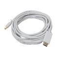 thumbnail image 2 of Nippon Labs MINIDP-HDMI-15 15 ft. Mini DP DisplayPort Male to HDMI Male Adapter Cable, White, 2 of 3