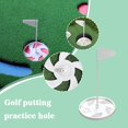 thumbnail image 4 of TQEHS Copa de golf con bandera para putting, copa de golf con hoyo, estable y desmontable para entrenamiento P0F2024 R6Y7, 4 of 5