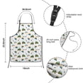 thumbnail image 3 of Cartoon Tractors Wheelbarrows White Pattern Kids Aprons for Girls and Boys,Adjustable Neck Strap Toddler Aprons for Kids Cooking Baking, 3 of 4
